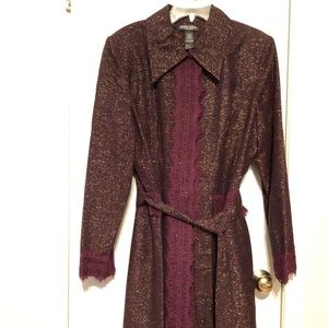 Bisou Bisou Purple and Gold Lace Jacket